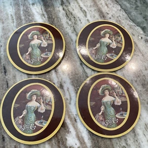 Set Of 4 Vintage Pepsi Cork bottom coasters - Picture 1 of 3