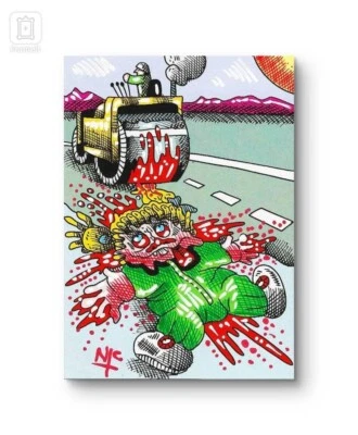 GPK SKETCH CARD, INKS ON CARD, CORRECT SIZE!  run down rhoda, flat pat - Image 1 of 2