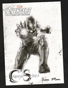 AVENGERS AGE OF ULTRON CONCEPT SERIES INSERT CARD C-5 IRON MAN - Bild 1 von 1