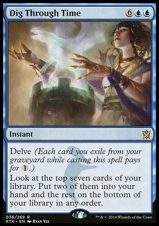 Magic the Gathering MTG Dig Through Time (36) Khans of Tarkir   LP - Image 1 of 1