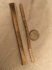 Vintage Lot of 2 Expandable Goldtone Watch Bands TOPPS Hong Kong SPEIDEL USA