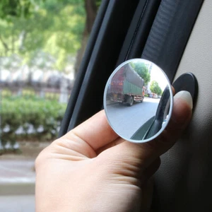 1pc Car 360°Blind Spot Side Mirror Stick On Glass Adjustable Safety Len  - Picture 1 of 12