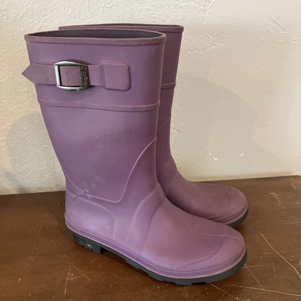 Kamik Boots - Purple Size 2 Stomp Rain Boots Rubber Waterproof Kids - Image 1 of 4
