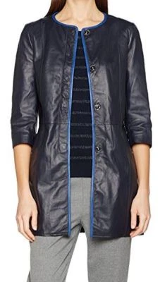 Tru Trussardi leather jacket size 40IT (8UK) - Sheepskin RRP £500 - Image 1 of 4