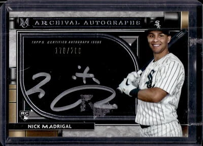 2021 Topps Museum Collection #AA-NM Nick Madrigal Archival Autograph #/200 - Image 1 of 2