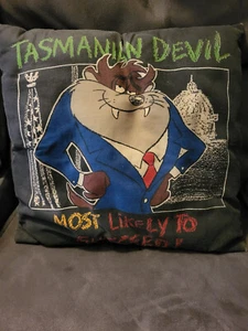 Vintage Tasmanian Devil 2-Sided Taz Pillow (Looney Tunes, Warner Bros) - Picture 1 of 2
