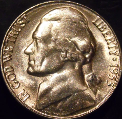 1953-S Jefferson Nickel Gem BU Uncirculated Full Steps Full Step Cover