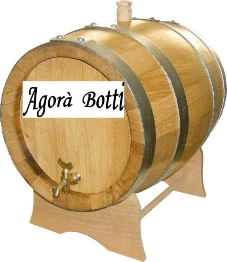 Botte in ROVERE 20 litri con DOGHE SPESSE E RUBINETTO DI OTTONE - Bild 1 von 1