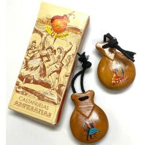 Jose Tarrega Peiro Authentic Castanets Spain 1980's Marca Lucero Tena - Picture 1 of 7