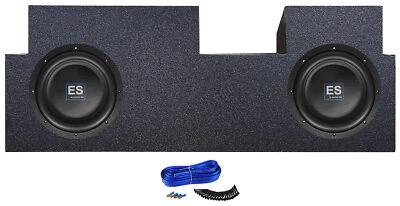 2 10" American Bass Subwoofers+Sub Box Enclosure Fits 2019- 2023 Jeep Gladiator - Image 1 of 4
