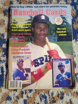 棒球卡杂志 1989 年 6 月 Ken Griffey Jr Eric Davis Ellis Burks Joe... — 第 1/4 张图片