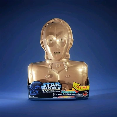 Talking C-3P0 1995 Power Of The Force estuche de transporte con inserción como nuevo Foto 1 de 3