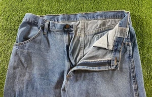 Jeans Rustler Vintage Para Hombre 36x30 Azul Denim Pierna Recta Lavado Medio - Imagen 1 de 12