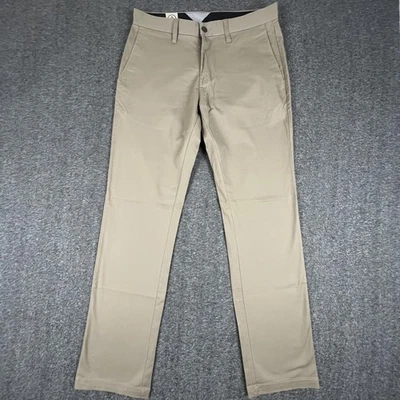 Volcom Frickin Modern Stretch Pants Mens 30x32 Khaki Chino Slim Fit Casual - Image 1 of 4