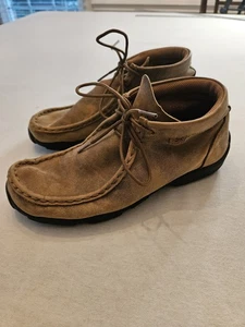 Mocasines de conducción Twisted X para hombre zapatos de cuero marrón suave talla 5,5 YDM0001 - Imagen 1 de 12