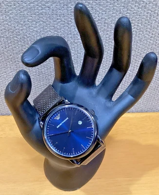 EMPORIO ARMANI Luigi Stainless Steel Mesh Bracelet Watch [AR11053] PRE-OWNED - Image 1 of 4