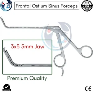 Punzón frontal de ostio, pinzas sinusales Tru Cut cirugía sinusal alemana de acero inoxidable - Imagen 1 de 6