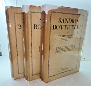 SANDRO BOTICELLI by Yukio Yashiro. 3 Volumes, Medici Society, 1925. - Picture 1 of 13