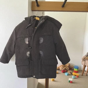 NEW Hawke & Co Toggle Full Zip Gray Coat Hood Sz 3T - Picture 1 of 6