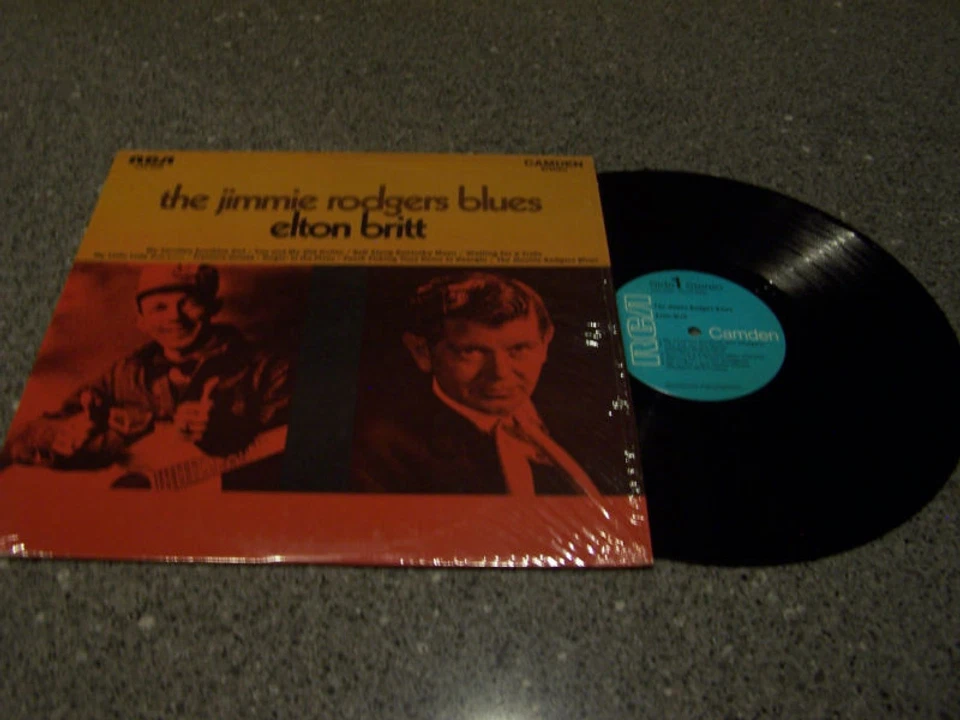 Elton Britt "The Jimmie Rodgers Blues" WITH SHRINK LP - Image 1 of 1