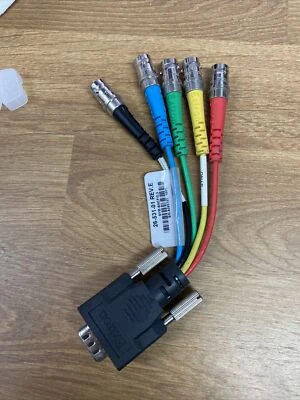 Extron 6” VGA 15-pin HD Male to 5 BNC Female RGB RGBHV breakout Cable 26-531-01 - Image 1 of 3