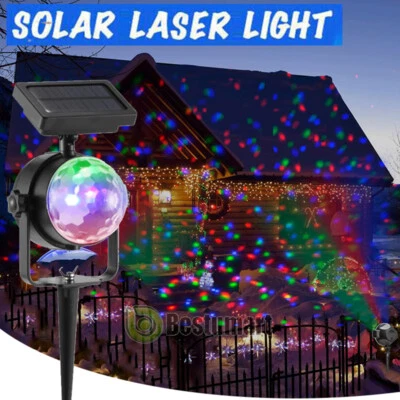 Impermeable Solar Láser LED Proyector Luz Interior/Exterior Lámpara Navidad Decoración Navidad Foto 1 de 4