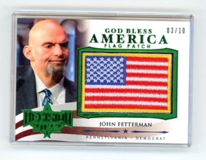 John Fetterman GBA29 Decision 2022 God Bless America Flag Patch GREEN FOIL 3/10 - Bild 1 von 2