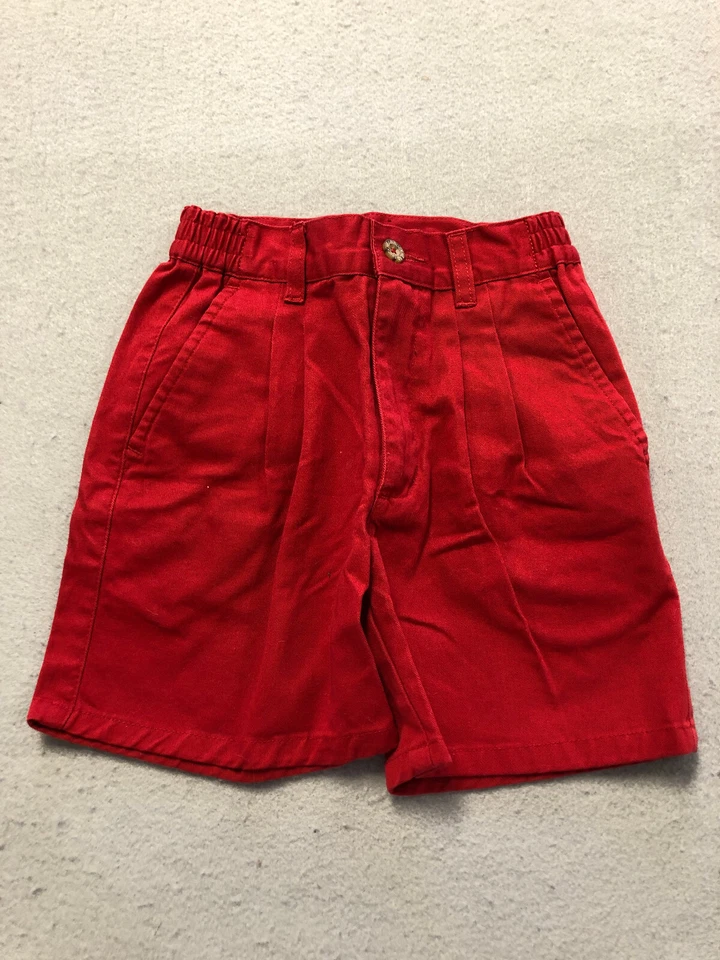 Pantalones cortos de mezclilla Duck Head Bottoms para niñas jóvenes 5 rojos cintura elástica Foto 1 de 4