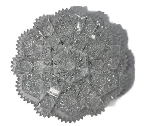 EPAG Saw Toothed Stars And Bars Lead Glass 9”  Plate - Picture 1 of 5