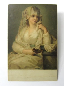 Vestalin by Artist Kauffmann Art Rotograph Postcard c1908 Made in Germany - Picture 1 of 2