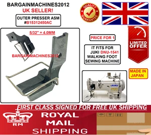 JUKI DNU-1541 OUTER PRESSER FOOT #B15312450AC INDUSTRIAL SEWING MACHINE PART - Picture 1 of 7