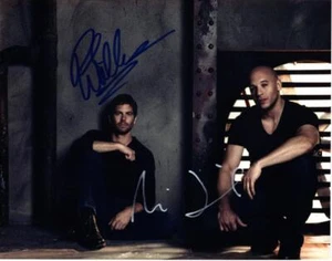 Paul Walker Vin Diesel signed 11x14 Photo autographed Picture Pic and COA - Picture 1 of 1