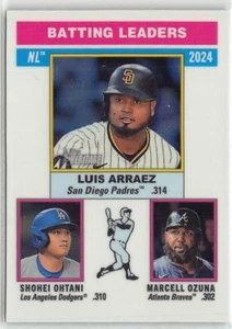 2025 Topps Heritage NL Batting Leaders Arraez / Ohtani / Ozuna Chrome Insert 191 - Bild 1 von 2