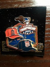 American League Series 2002 Anaheim Angels Champions vs Minnesota Twins Pin Hat