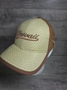 DPC Hawaii Island Hat Adjustable Cool Front Wicker Weave with Graphic Mesh NEW! - Picture 1 of 6