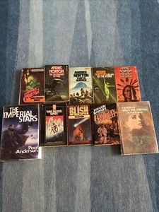 Sci-Fi Lot Of 10 Mixed Paperback Hardback Books  science Fiction Norton Blish - Picture 1 of 24