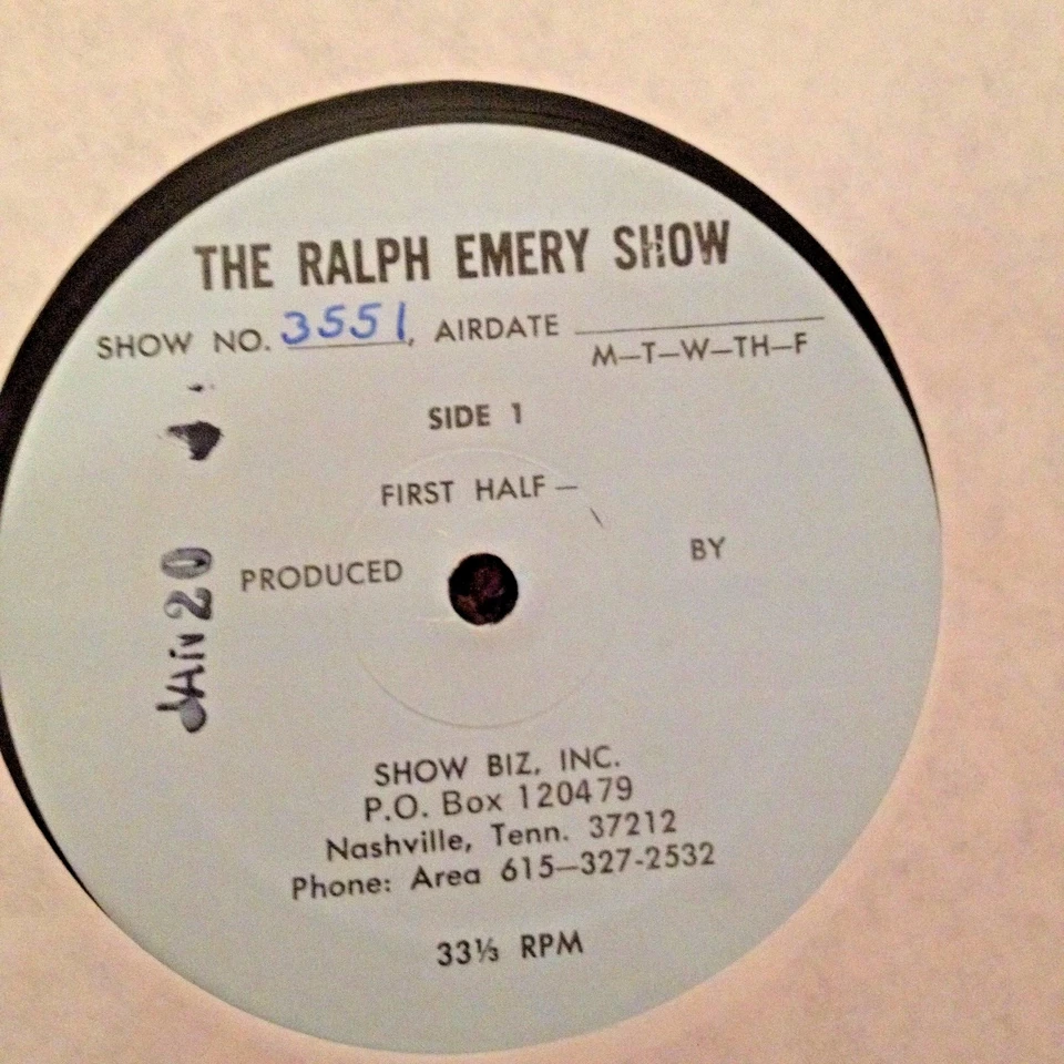 RADIO SHOW: RALPH EMERY SHOW 1/20/81 JANIE FRICKE  GUEST CO HOST; 1 HR - Image 1 of 2