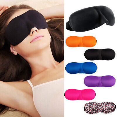 3D Schlafmaske Schlafbrille Augenmaske Augenbinde Schlafbrille Eye Reise Maske • 3.45€