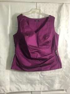 Vera Mont Women sleeveless shirt top blouse, 068W0T03 - Picture 1 of 6
