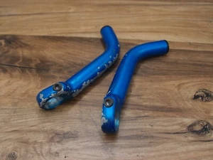 MTB bar ends Marin & plugs Marin 22.2 mm one piece of aluminium blue anodised - Picture 1 of 10