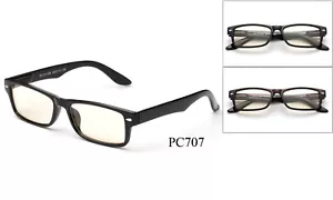 Computer Glasses Blue Light Blacking Filter Phone Eyewear Spring Hinged UV 100% - Picture 1 of 11