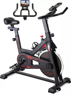 Heimtrainer LCD Indoor Cycling Fitness Bike Fahrrad Trimmrad Hometrainer 150 kg - Bild 1 von 9