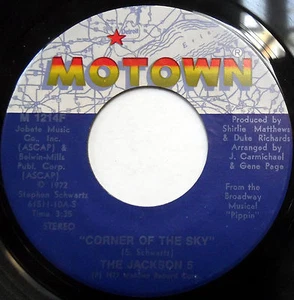 The JACKSON 5 45 Corner of the Sky To Know MOTOWN Soul Near-MINT 1972 PIPPIN - Picture 1 of 2
