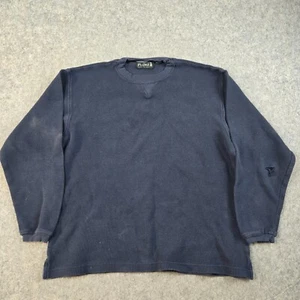 Camicia Pluma Outdoors Uomo M Cialda Termica Manica Lunga Blu Navy Gorp Nonno - Foto 1 di 11