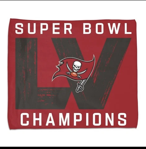 Tampa Bay Bucaneers NFL Rally Towel 15" x 18" Super Bowl Champions LV Cover