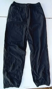 REI Pants Medium Black 26x30 Pull On Draw String Elastic Waist Outdoor Hiking - Picture 1 of 9