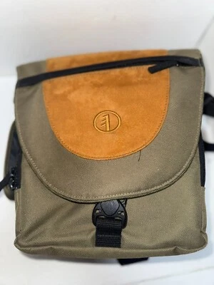 Tamrac Photography Backpack Camera Photo Equipment Bag Green Brown Suede - Image 1 of 4