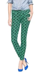 J. Crew Damen Zahnstocher Kordel in grün marineblau Schleife Druck 28 - Bild 1 von 4