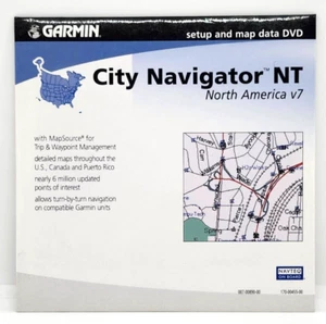 VINTAGE 2005 GARMIN ~ CITY NAVIGATOR NT NORTH AMERICA V7 ~ SETUP & MAP DATA DVD - Picture 1 of 3