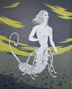 Félix LABISSE - Estampe - Lithographie - L'antigone, nu - Picture 1 of 1